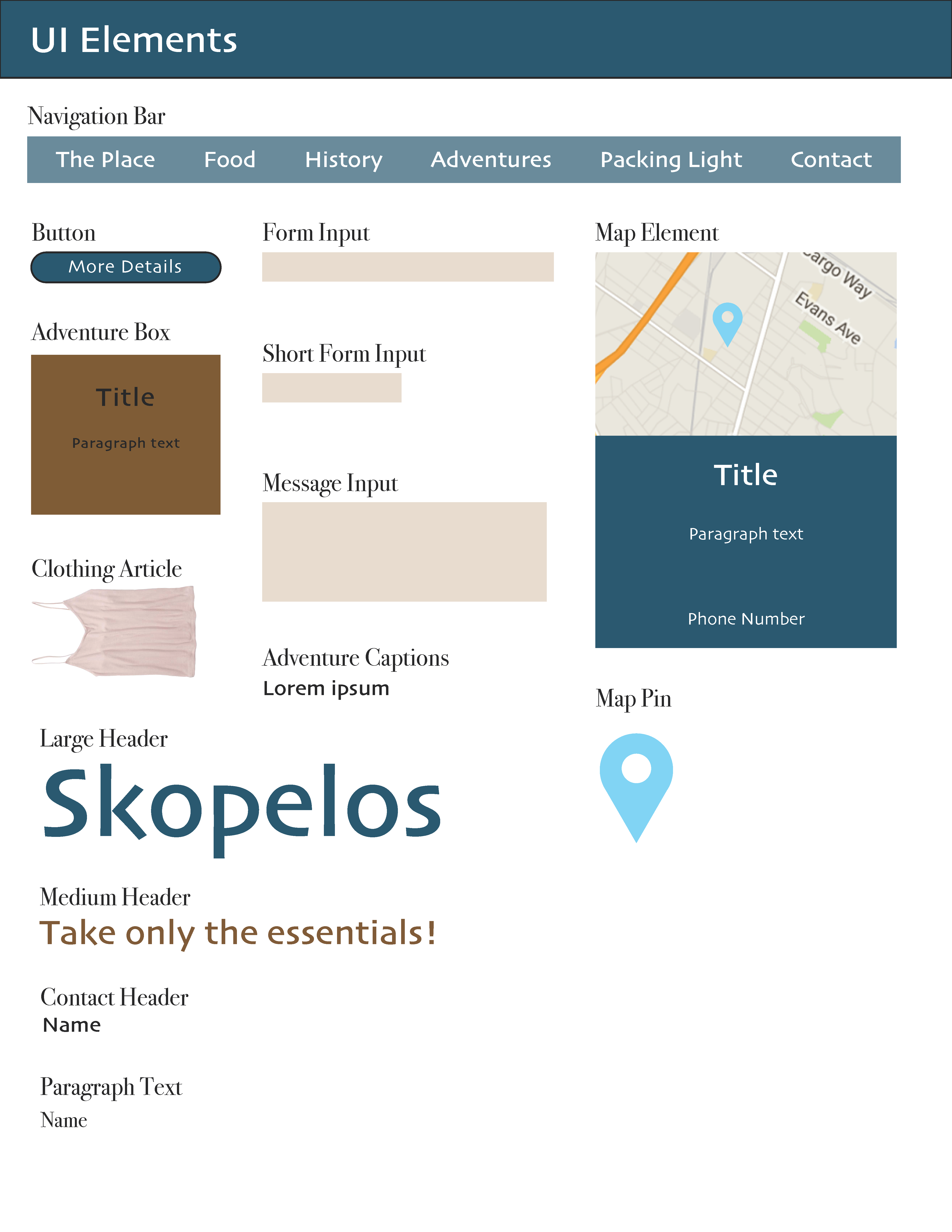 Skopelos travel brochure design report